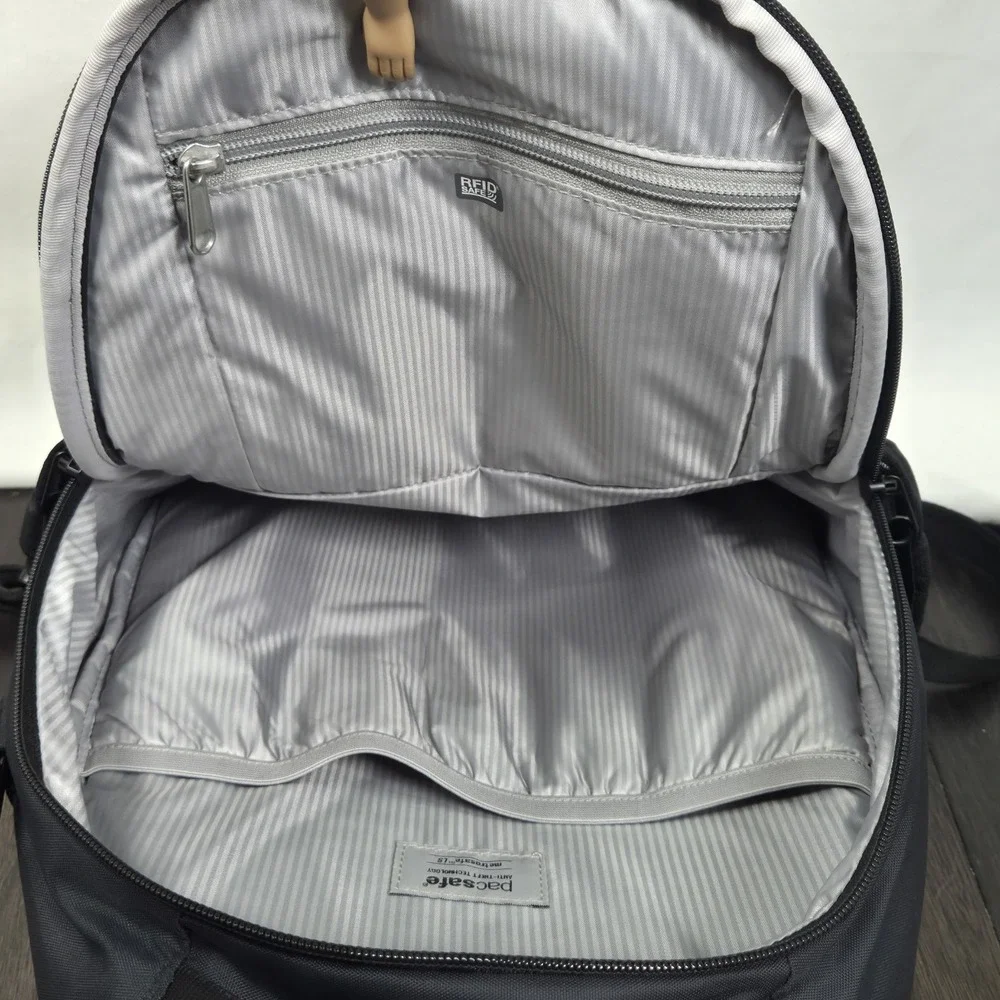 Pacsafe Metrosafe LS350 Anti-Theft 15L Backpack Black RFID Daypack 13